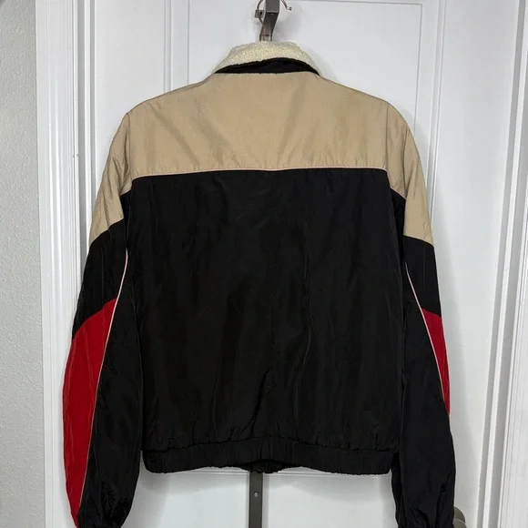Bershka Zip Up Lined Retro Windbreaker - Picture 8 of 8